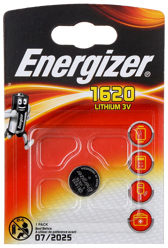 ⁨BAT-CR1620 ENERGIZER LITHIUM BATTERY⁩ at Wasserman.eu