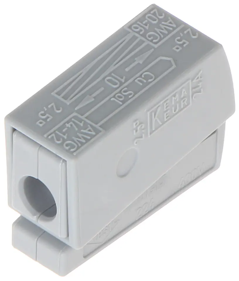 ⁨Lighting quick connector WAGO 2x 1-2.5mm 224-101⁩ at Wasserman.eu