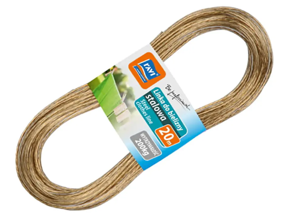 Steel cord for drying linen. Coated. 20 meters at Wasserman.eu