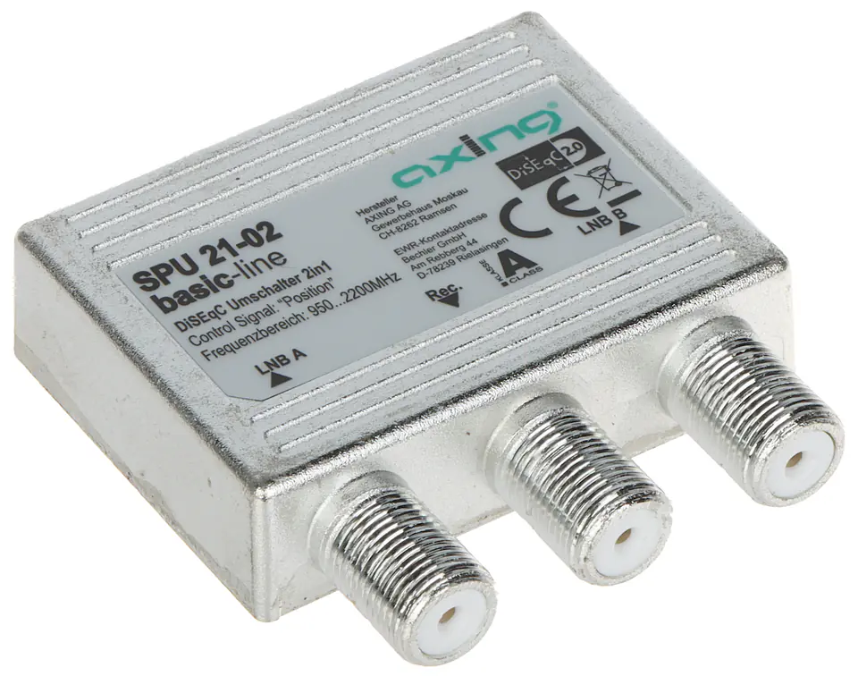 ⁨SPU-21-02 DiSEqC 2.0 AXING SWITCH⁩ at Wasserman.eu