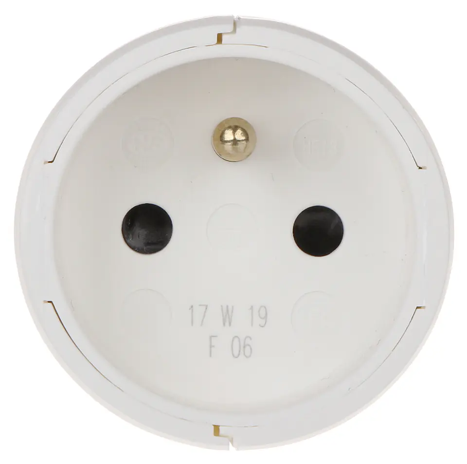 ⁨HELMO Portable socket 2P+Z 16A white 50102⁩ at Wasserman.eu