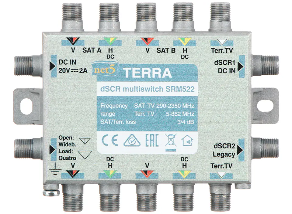 ⁨UNICABLE I/II SRM-522 5 INPUTS / 5 OUTPUTS + 2 UNICABLE TERRA⁩ at Wasserman.eu