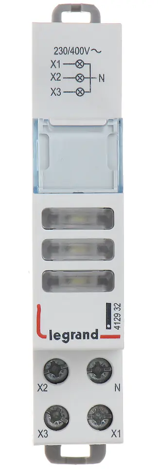 ⁨LAMPKA SYGNALIZACYJNA LED LE-412932 DO MONTAŻU NA SZYNIE DIN (TS-35) LEGRAND⁩ w sklepie Wasserman.eu