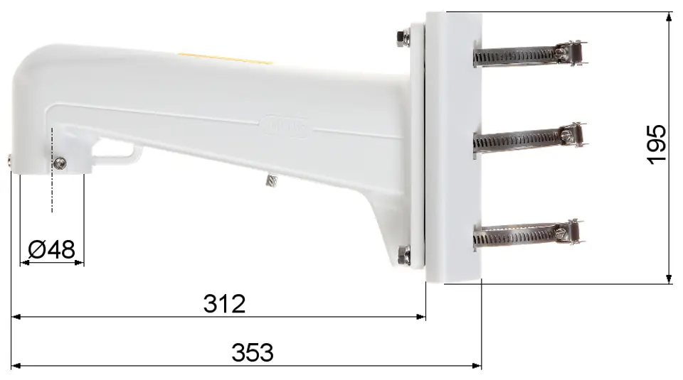 ⁨POLE HOLDER DS-1602ZJ-POLE Hikvision⁩ at Wasserman.eu