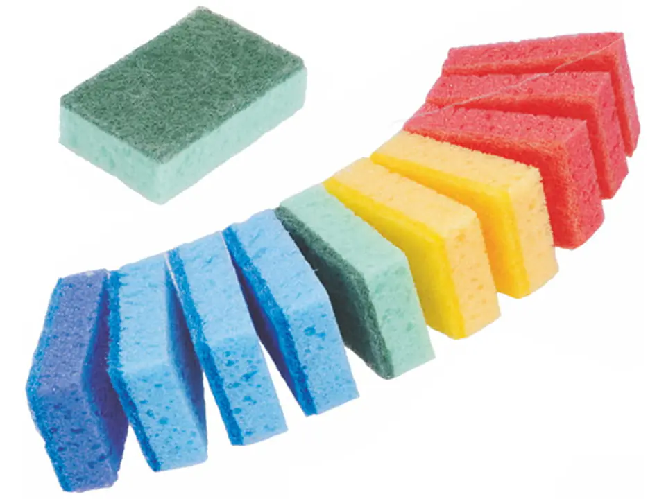 ⁨Dishwashing sponges 10 pieces plus 1 free 10i1⁩ at Wasserman.eu