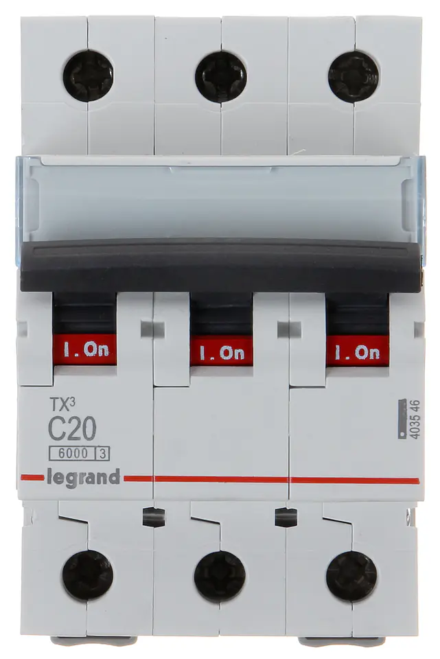 ⁨CIRCUIT BREAKER LE-403546 THREE-PHASE 20 A TYPE C LEGRAND⁩ at Wasserman.eu