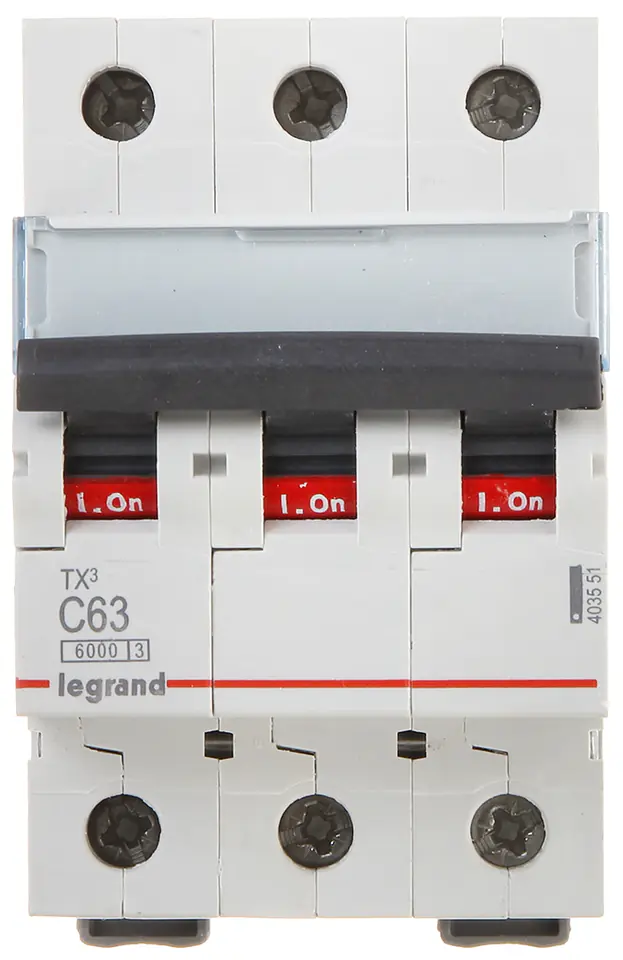 ⁨CIRCUIT BREAKER LE-403551 THREE-PHASE 63 A TYPE C LEGRAND⁩ at Wasserman.eu