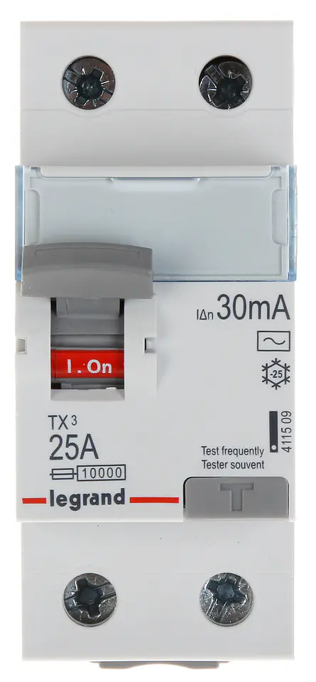 ⁨WYŁĄCZNIK RÓŻNICOWOPRĄDOWY LE-411509 JEDNOFAZOWY, TYP AC 30 mA 25 A LEGRAND⁩ w sklepie Wasserman.eu