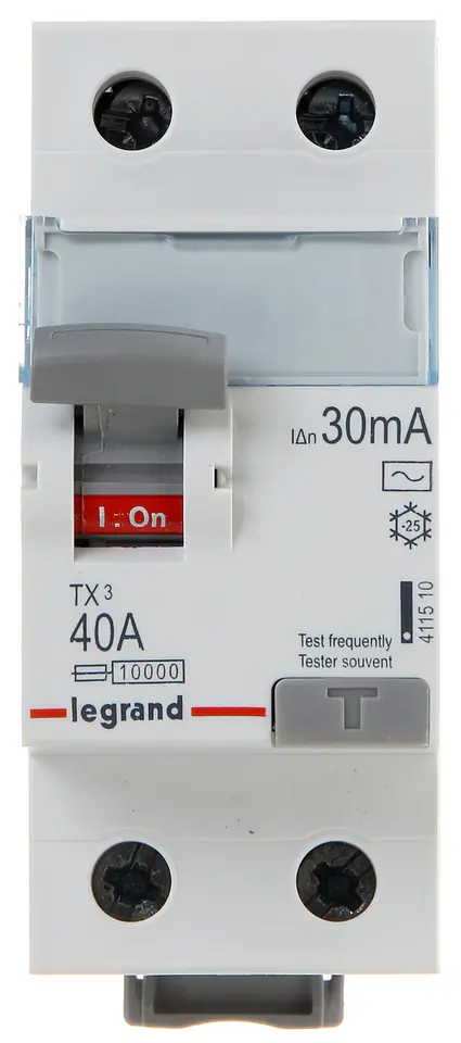 ⁨RESIDUAL CURRENT CIRCUIT BREAKER LE-411510 SINGLE PHASE, TYPE AC 30 mA 40 A LEGRAND⁩ at Wasserman.eu