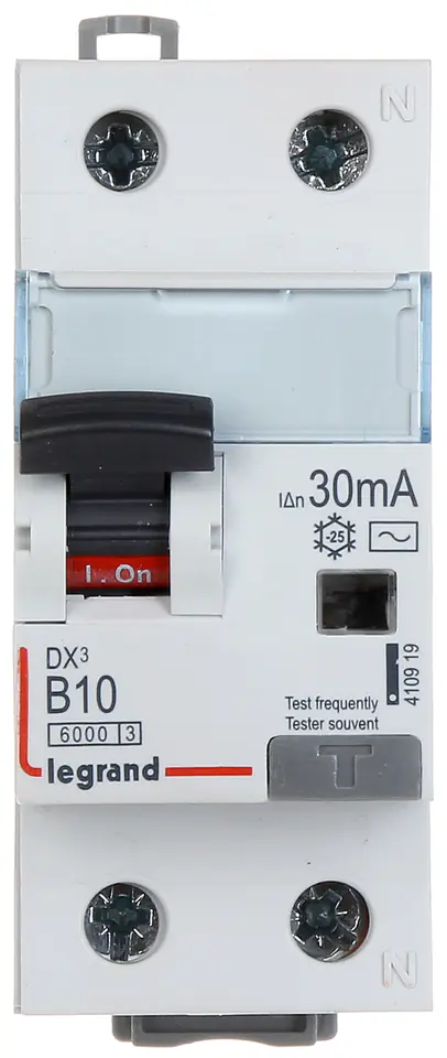 ⁨RESIDUAL CURRENT CIRCUIT BREAKER LE-410919 SINGLE PHASE, TYPE B 30 MA 10 A LEGRAND⁩ at Wasserman.eu