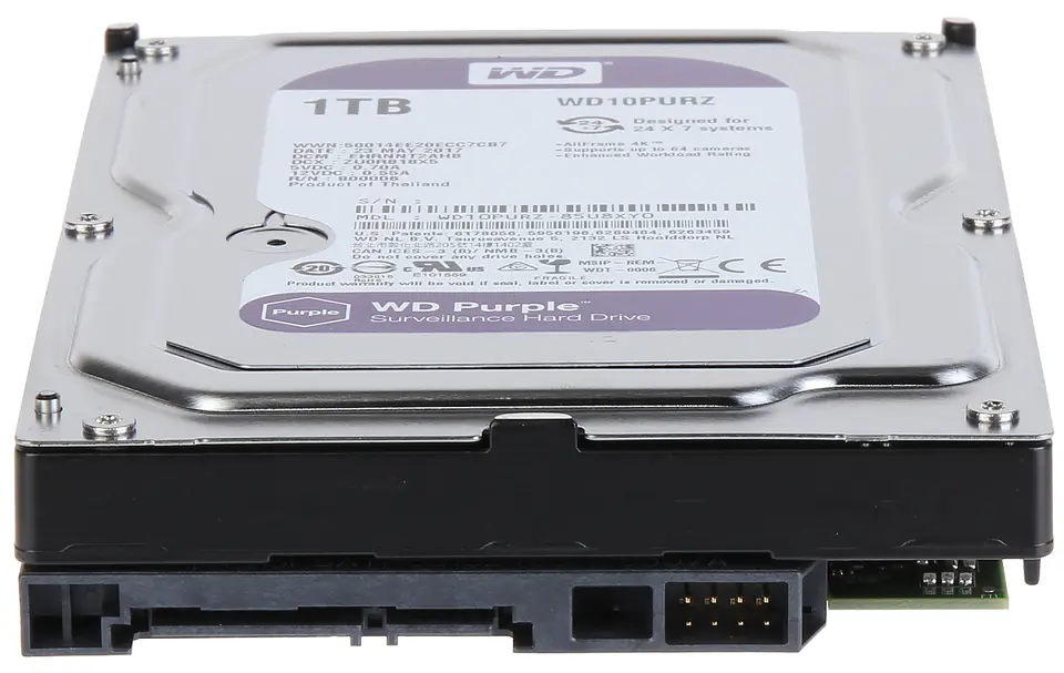 ⁨DYSK DO REJESTRATORA HDD-WD10PURZ 1TB 24/7 WESTERN DIGITAL⁩ w sklepie Wasserman.eu