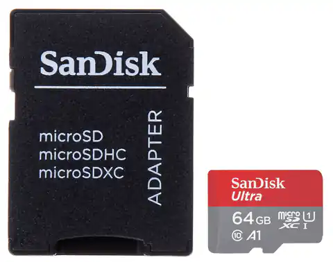⁨KARTA PAMIĘCI SD-MICRO-10/64-SAND microSD UHS-I, SDXC 64 GB SANDISK⁩ w sklepie Wasserman.eu