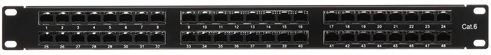 ⁨PATCH PANEL RJ-45 PP-48/RJ/6C⁩ w sklepie Wasserman.eu