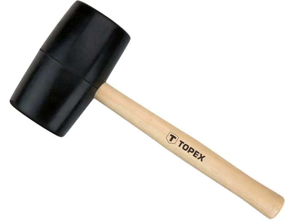Młotek gumowy 72mm 900 g trzonek drewniany 02A347 w sklepie Wasserman.eu