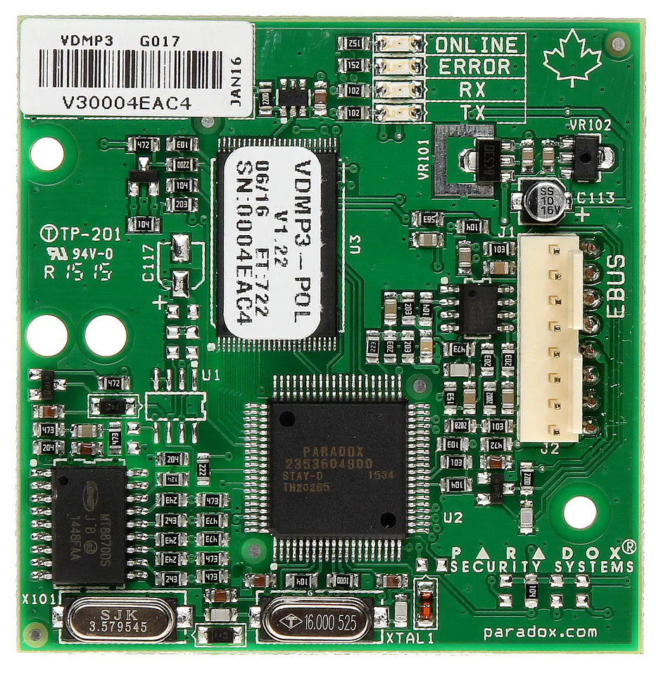 VDMP-3 PARADOX VOICE MODULE at Wasserman.eu