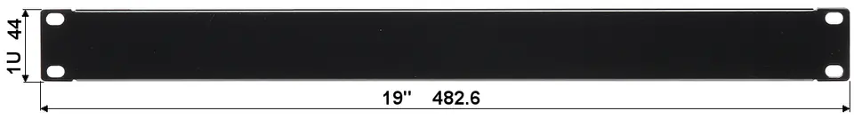 ⁨END CAP FOR RACK CABINET Z19-1U⁩ at Wasserman.eu