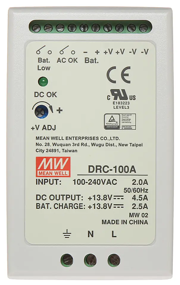 ZASILACZ BUFOROWY IMPULSOWY DRC-100A MEAN WELL w sklepie Wasserman.eu