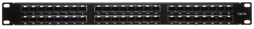 ⁨PATCH PANEL RJ-45 PP-48/RJ/C⁩ w sklepie Wasserman.eu