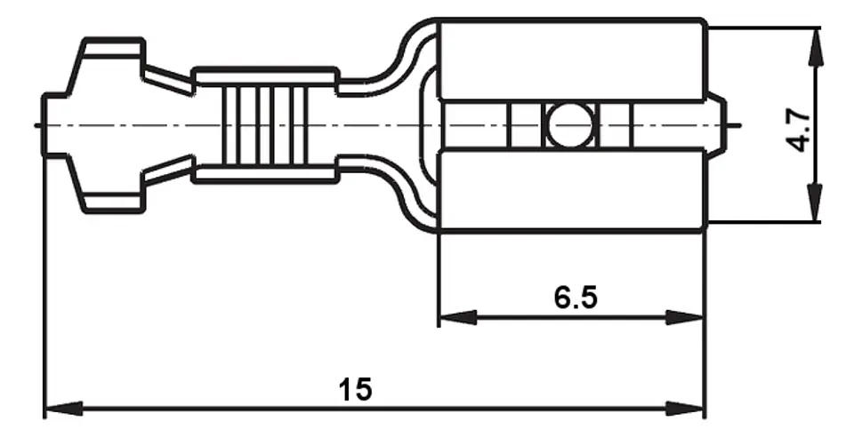 ⁨KONEKTOR ŻEŃSKI KSG-4.7/1.0*P100⁩ w sklepie Wasserman.eu