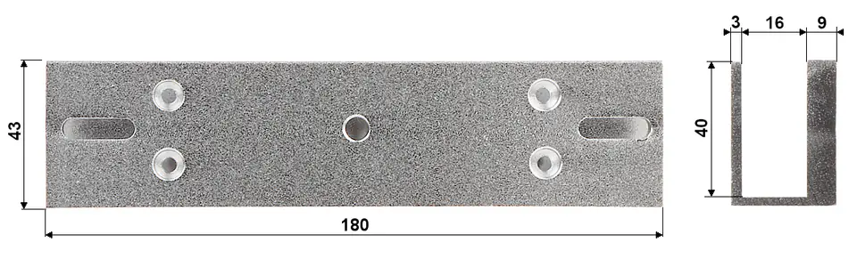 ⁨U-TYPE BRACKET BZE-U-280⁩ at Wasserman.eu