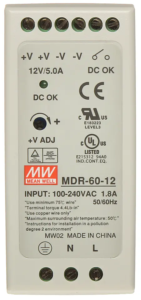 ⁨POWER SUPPLY MDR-60-12⁩ at Wasserman.eu