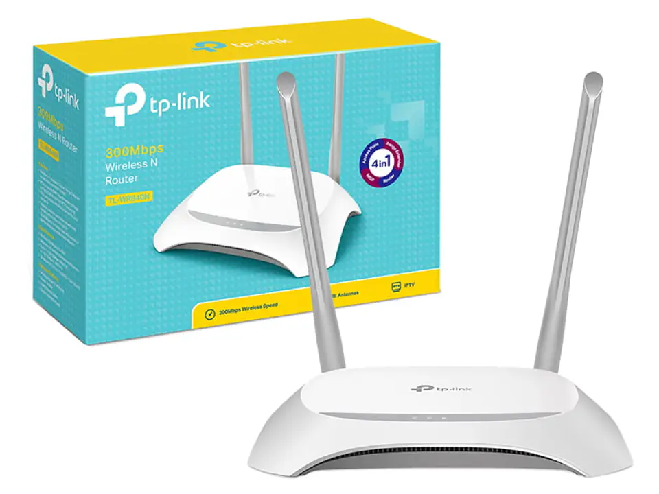 ⁨Wireless WiFi router Tp-Link N 300Mb / s TL-WR840N⁩ at Wasserman.eu