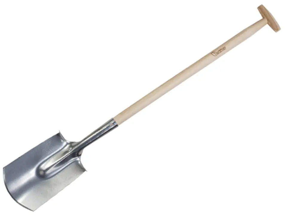Spade straight wooden shaft 117cm S.G.SZPADEL S-80 101 at Wasserman.eu