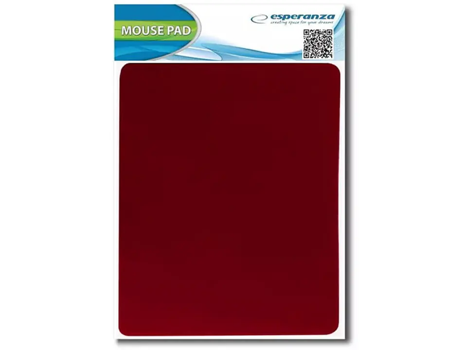 ⁨Esperanza mouse pad 220x180x2mm red PPM-ESP_EA145R⁩ at Wasserman.eu