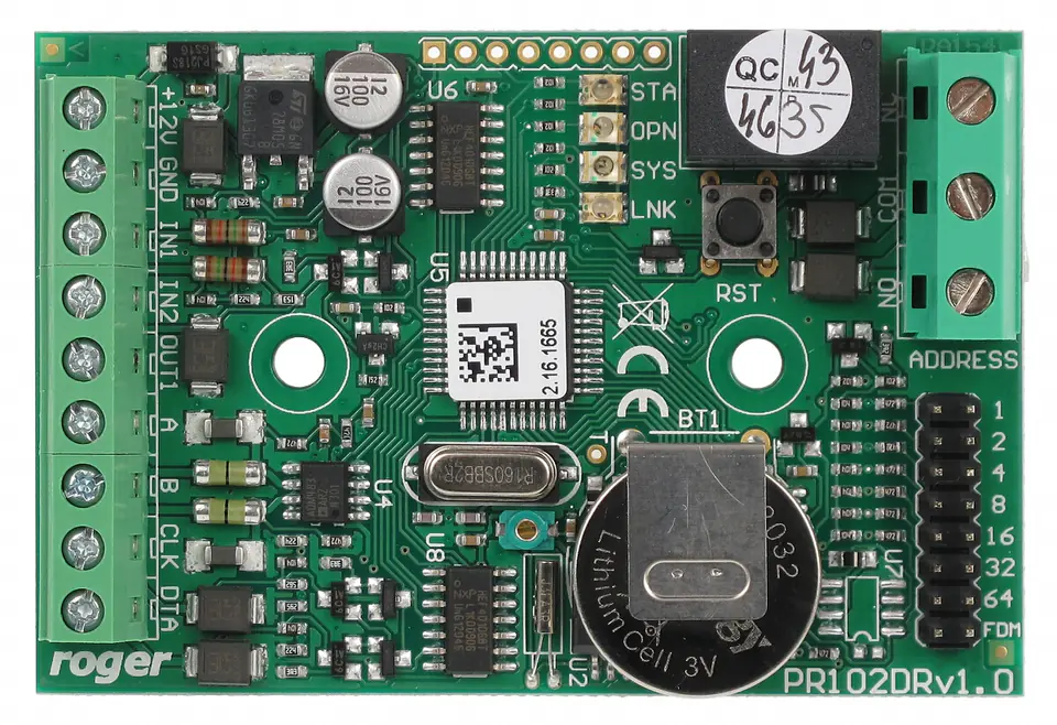ACCESS CONTROLLER PR102DR-BRD ROGER at Wasserman.eu