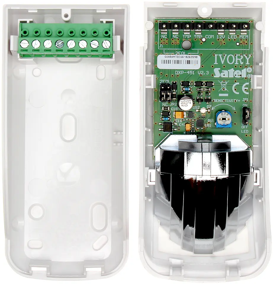 ⁨Digital PIR motion detector with IVORY mirror optics⁩ at Wasserman.eu