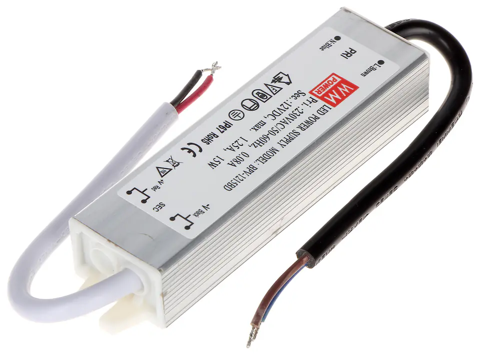 ⁨ZASILACZ IMPULSOWY 12V/1.25A-LED⁩ w sklepie Wasserman.eu