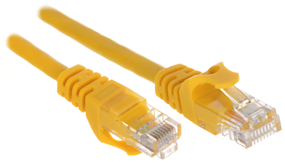 ⁨PATCHCORD RJ45/3.0-YELLOW 3.0 m⁩ w sklepie Wasserman.eu