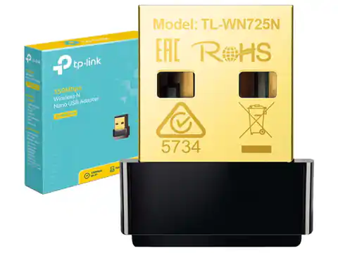⁨Nano bezprzewodowa karta sieciowa WIFI USB Tp-Link TL-WN725N⁩ w sklepie Wasserman.eu
