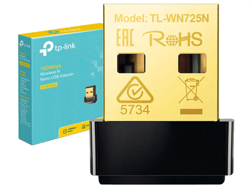 ⁨Nano bezprzewodowa karta sieciowa WIFI USB Tp-Link TL-WN725N⁩ w sklepie Wasserman.eu