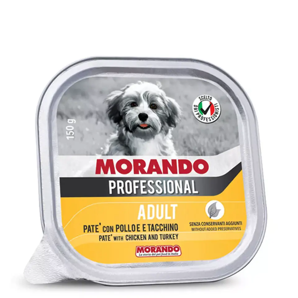 ⁨MORANDO PRO DOG Pâté with chicken and turkey 150g⁩ at Wasserman.eu