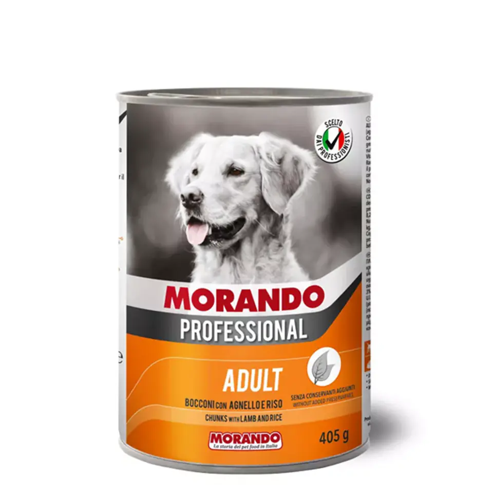 ⁨MORANDO PRO DOG Pieces with lamb and rice 405g⁩ at Wasserman.eu