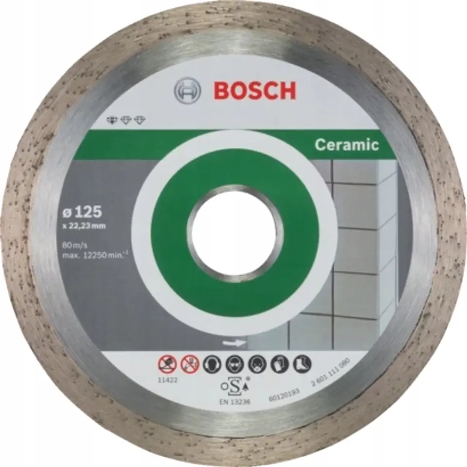 ⁨DIAMOND BLADE STANDARD FOR CERAMIC 125*22.3*1.6⁩ at Wasserman.eu