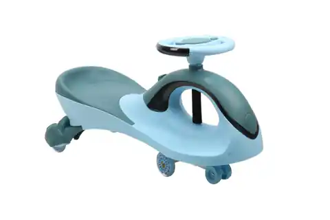 ⁨Ride-on Swing Car with music and light blue-gray⁩ at Wasserman.eu