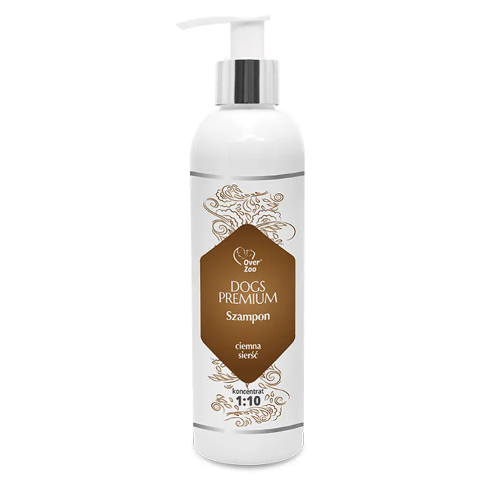 OVERZOO DOGS PREMIUM SZAMPON CIEMNA SIERŚĆ 250 ml w sklepie Wasserman.eu