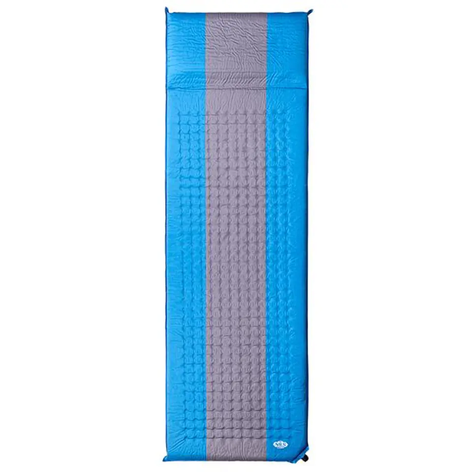 ⁨NC4340 BLUE-GREY SELF-INFLATING MAT NILS CAMP⁩ at Wasserman.eu