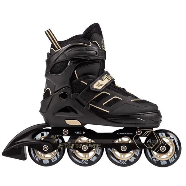 NA14174 EINE SCHWARZE UND BEIGE GRÖSSE S (31-34) INLINESKATEN NILS EXTREME im Wasserman.eu