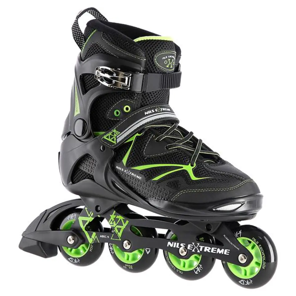 ⁨NA9022 BLACK/GREEN SIZE 38 NILS EXTREME SKATES⁩ at Wasserman.eu