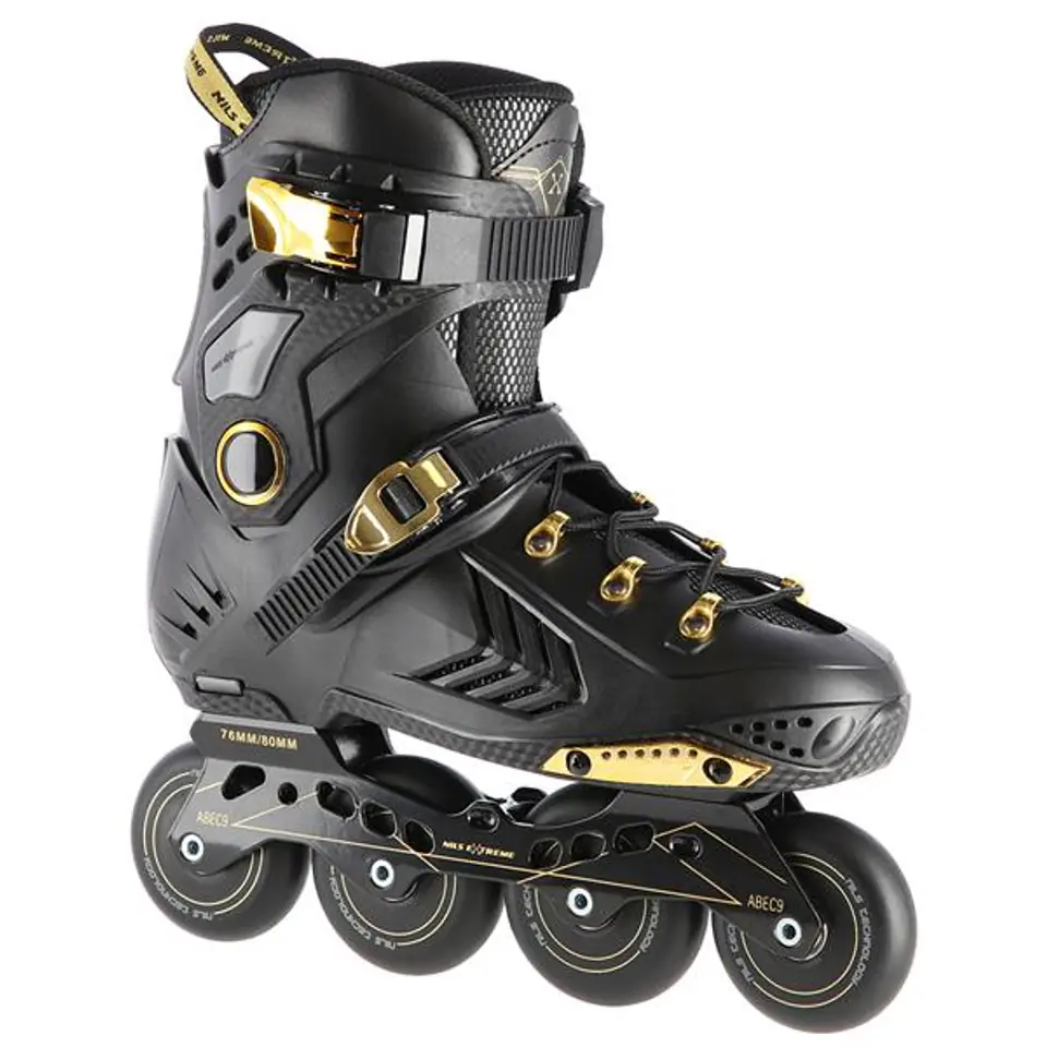 ⁨NA20002 BLACK AND GOLD SIZE 37 SLALOM SKATES NILS EXTREME⁩ at Wasserman.eu