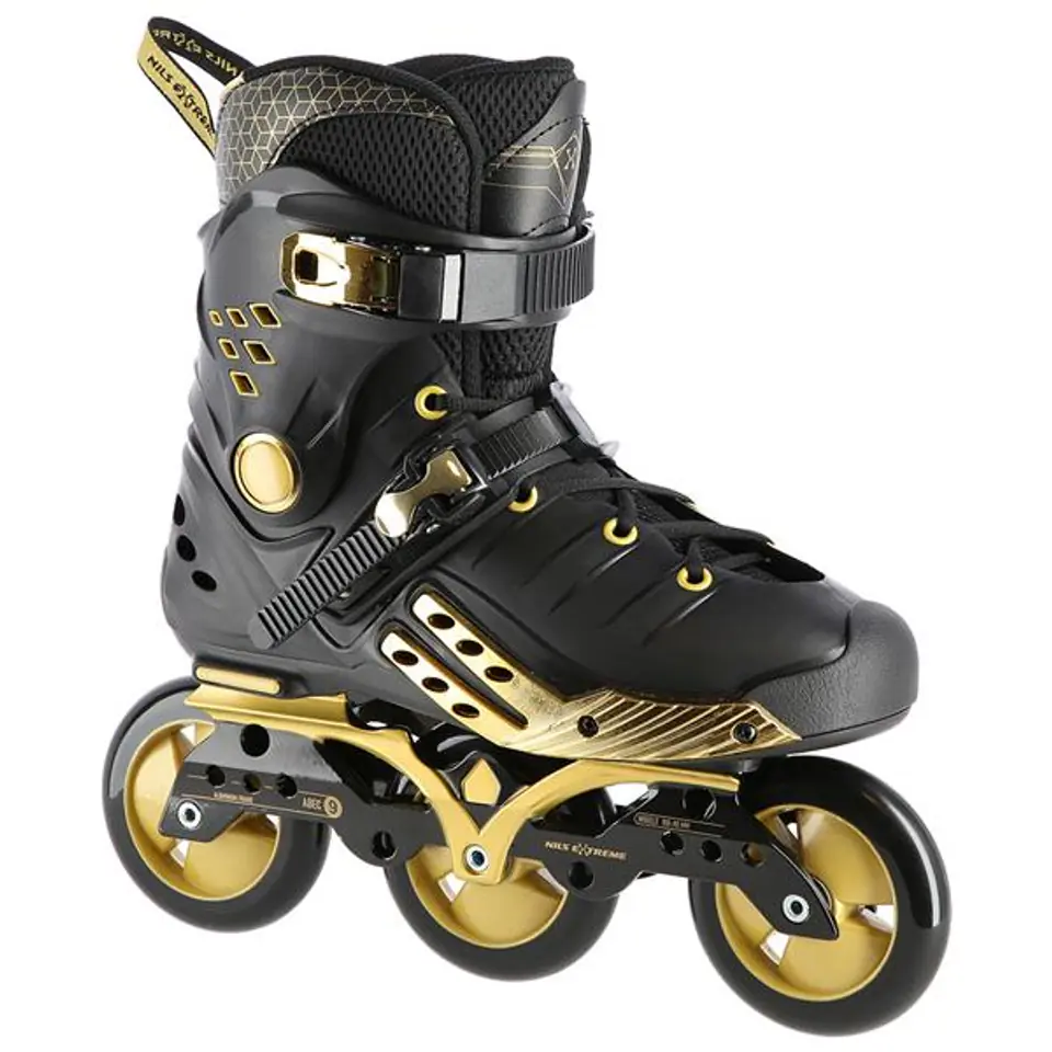 ⁨NA20006 BLACK AND GOLD SIZE 38 SLALOM INLINE SKATES NILS EXTREME⁩ at Wasserman.eu