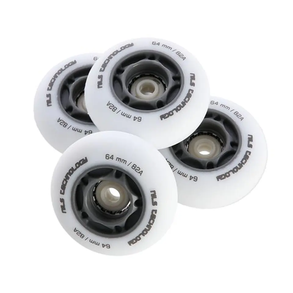 ⁨PU 64x24 82A LED-3 WHITE WHEELS (4 pcs.) NILS EXTREME⁩ at Wasserman.eu