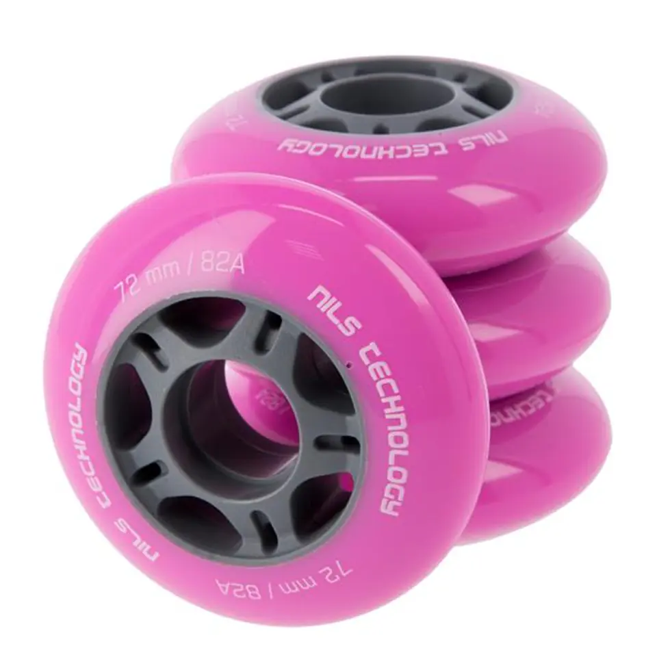 ⁨PU 72x24 82A PINK WHEELS (4 pcs.) NILS EXTREME⁩ at Wasserman.eu