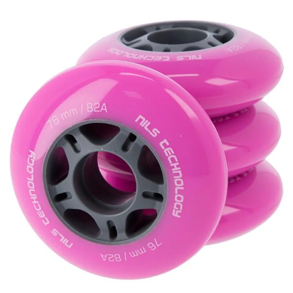 ⁨PU 76x24 82A PINK WHEELS (4 pcs.) NILS EXTREME⁩ at Wasserman.eu