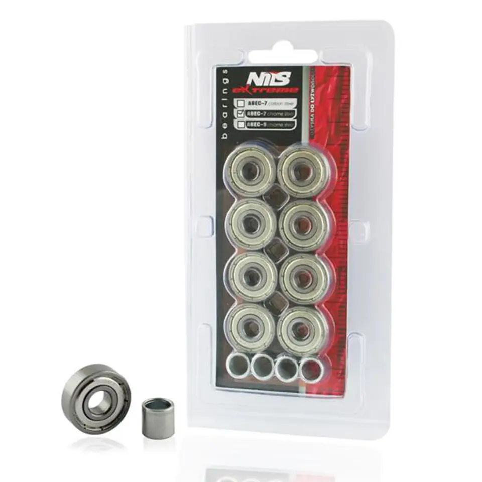 ABEC-7 CHROME ŁOŻYSKA (8 szt.) NILS EXTREME w sklepie Wasserman.eu