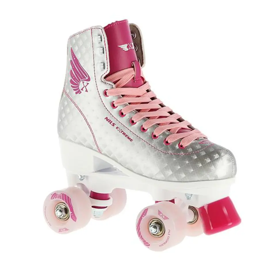 ⁨NQ14198 SILVER-PINK SIZE 35 NILS EXTREME ROLLER SKATES⁩ at Wasserman.eu