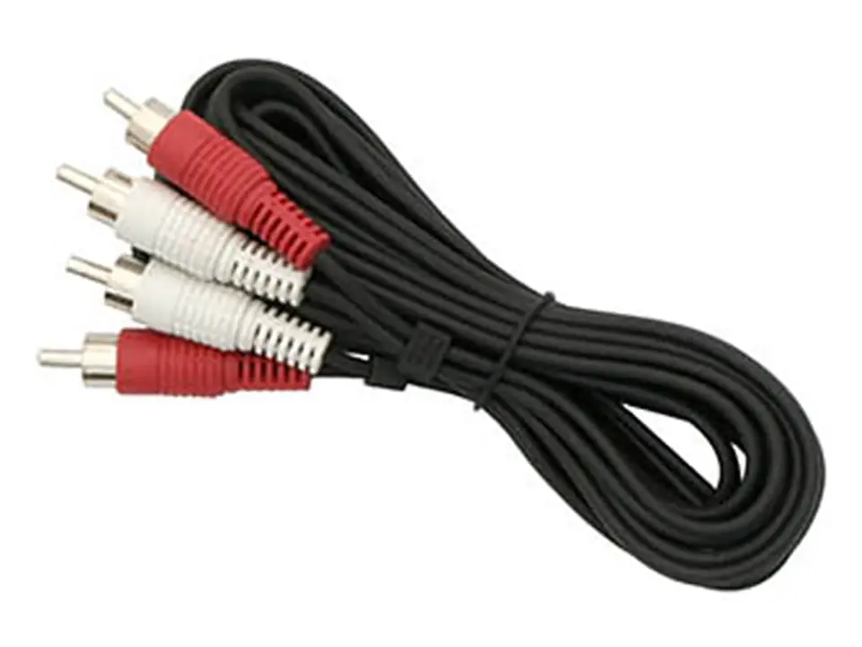 ⁨RCA 2x2 RCA cable 1.8m, red and white plugs 4308 #⁩ at Wasserman.eu